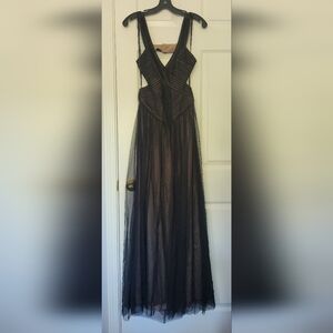 BCBG MaxAzria Black Mesh Dress